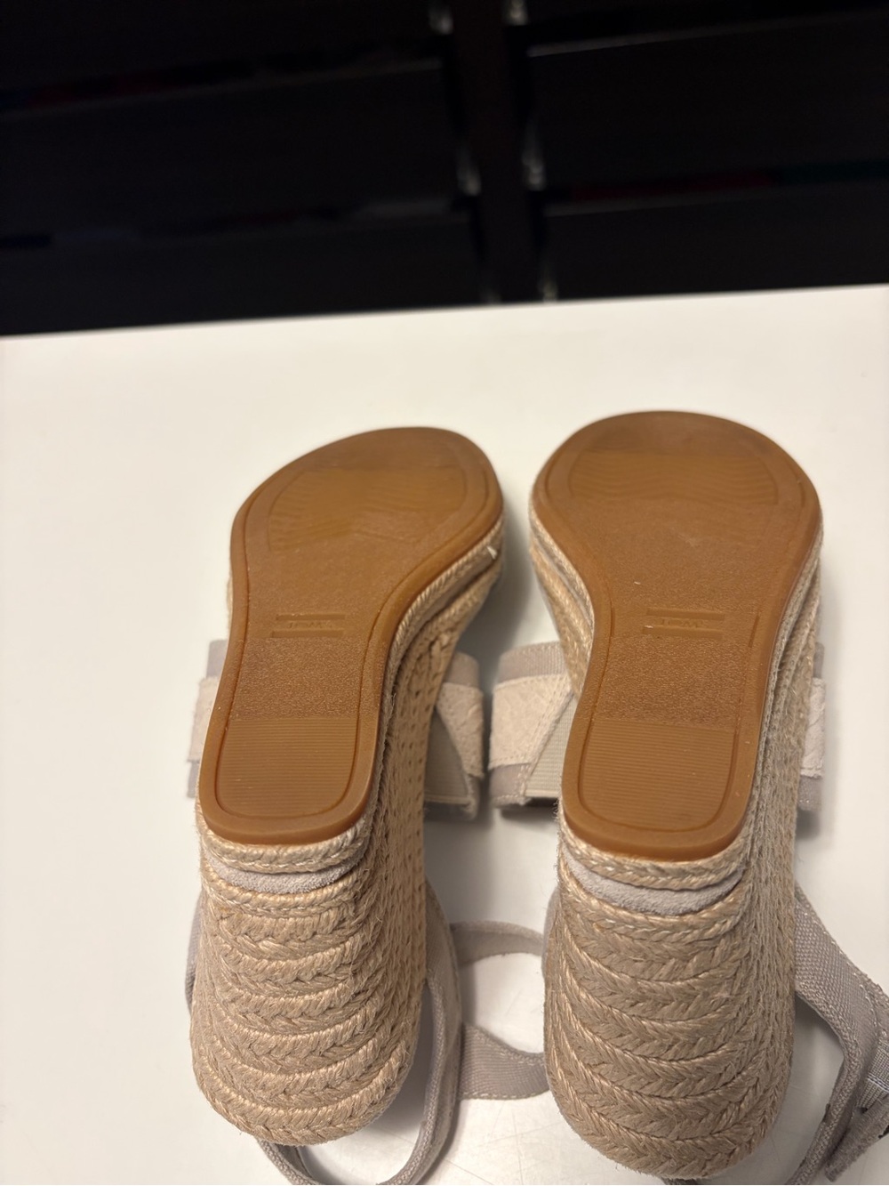 Tom’s Wedge Espadrille Sandals in Light Beige - Women's - Picture 9 of 9
